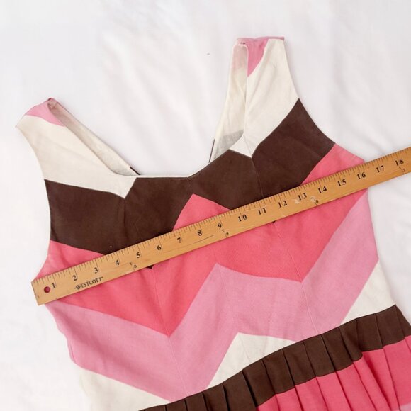 Modcloth Knitted Dove neapolitan stripe dress fits US Medium 6-8 - Picture 8 of 10